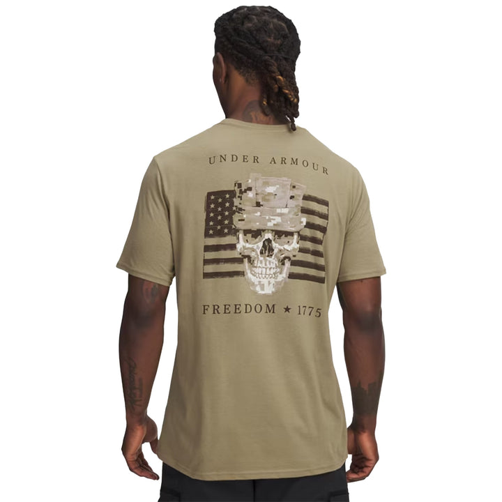 Under Armour Freedom By 1775 Skull T-Shirt (Tan)