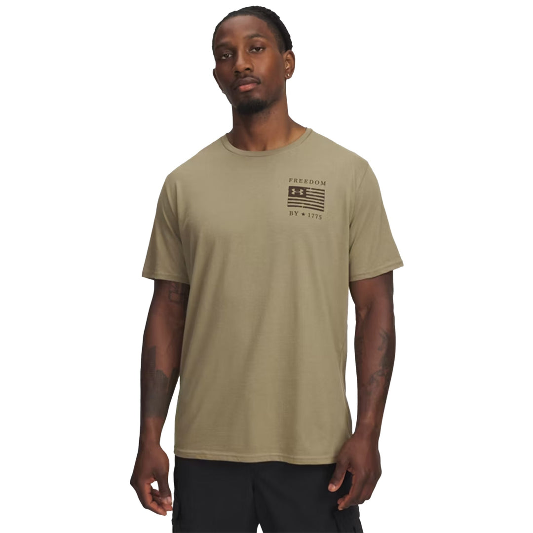 Under Armour Freedom By 1775 Skull T-Shirt (Tan)