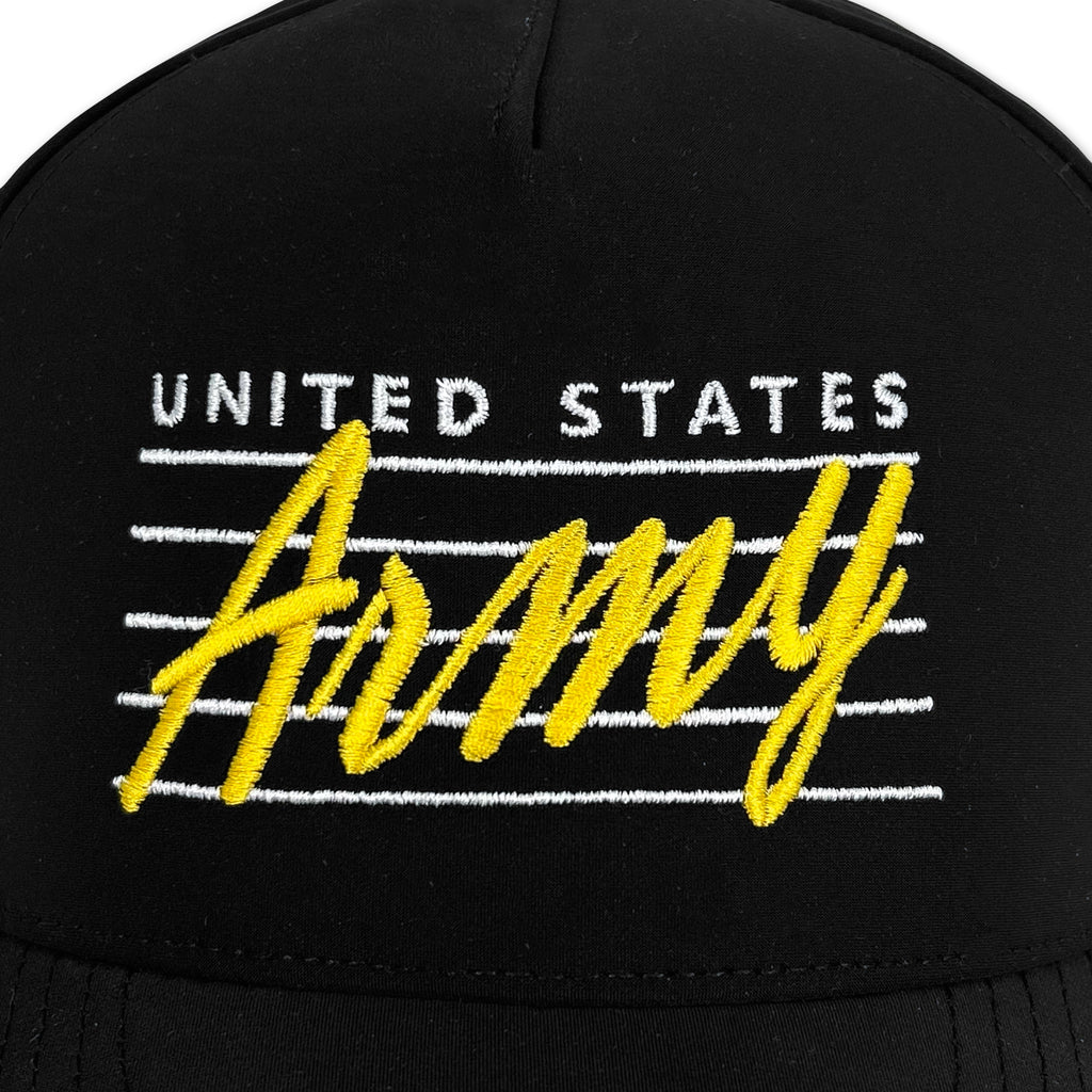 United States Army Cosmic Script Cut Above Hat (Black)