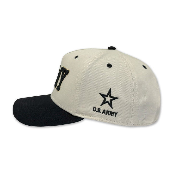 Army Heritage Twill Adjustable Hat (Stone/Black)
