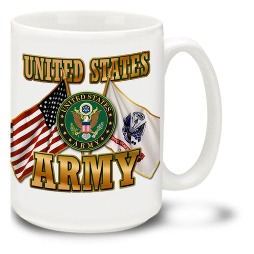 United States Army Cross Flags Mug