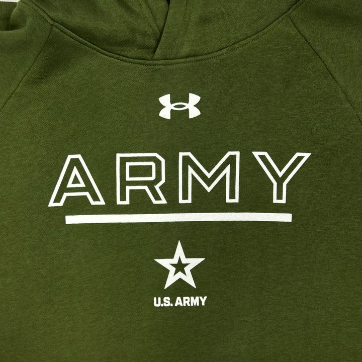 U.S. Army Star Under Armour All Day Fleece Hood (OD Green)