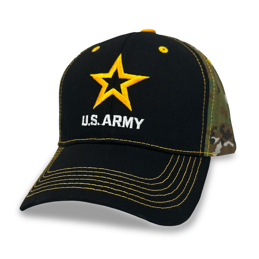 Army Star Camo Back Hat