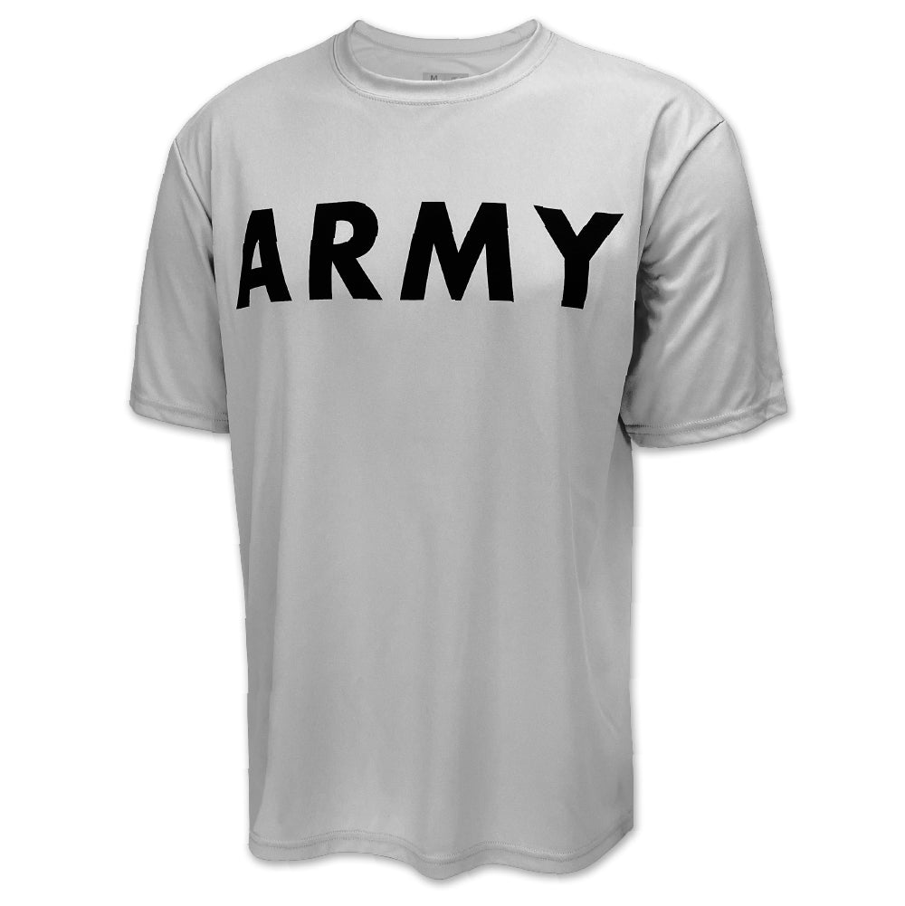 Army Logo Core Performance T-Shirt (Silver)