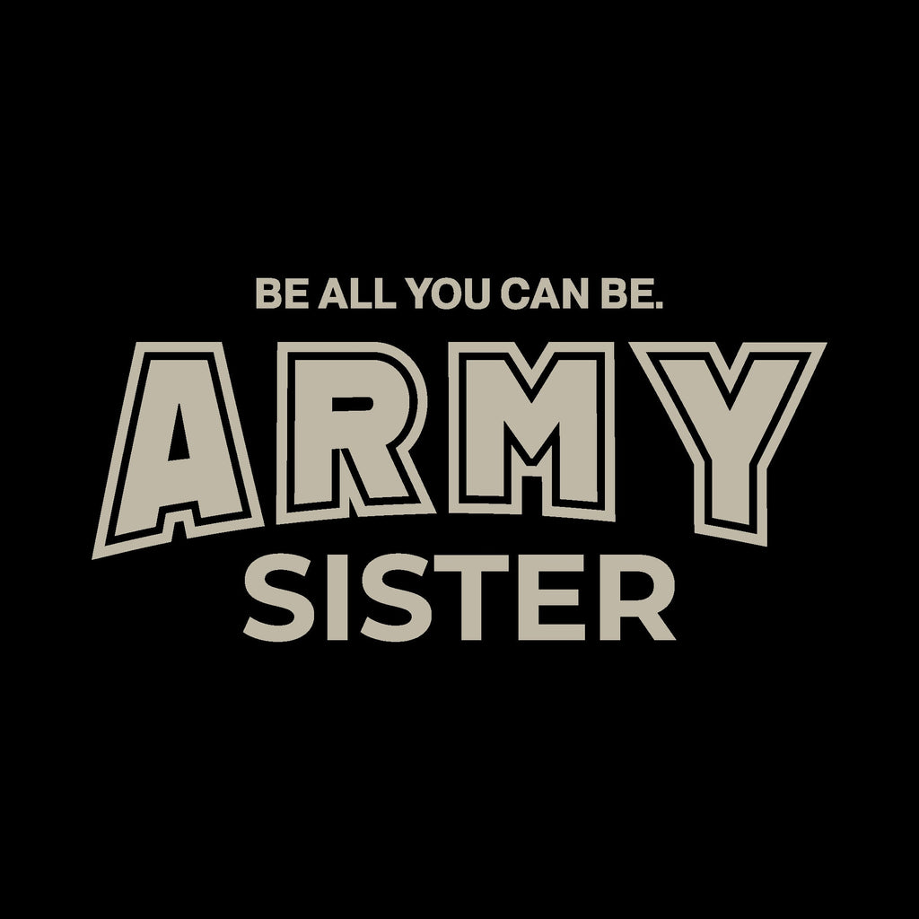 Army Sister Ladies Crewneck (Black)