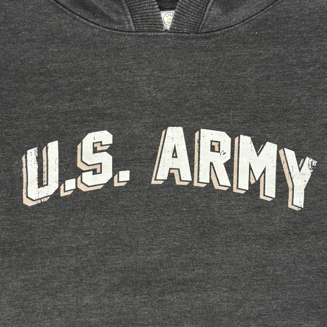 Army Ladies Distressed Arch Hood (Washed Black)