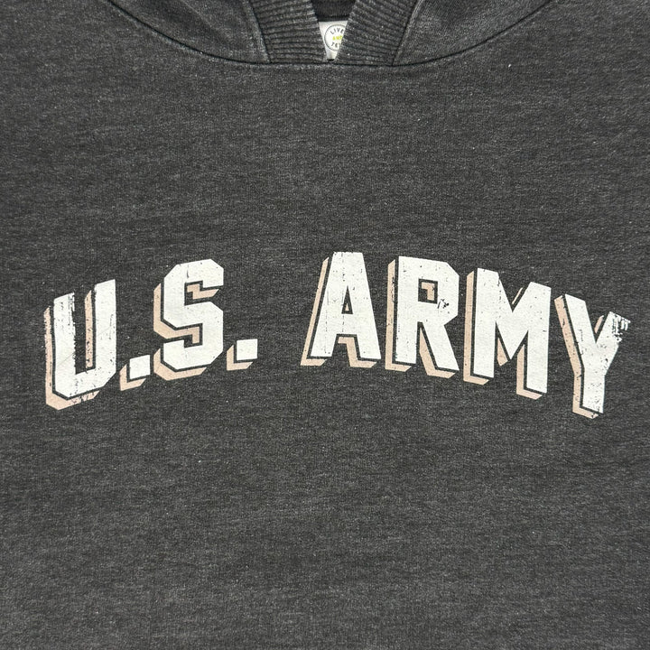 Army Ladies Distressed Arch Hood (Washed Black)