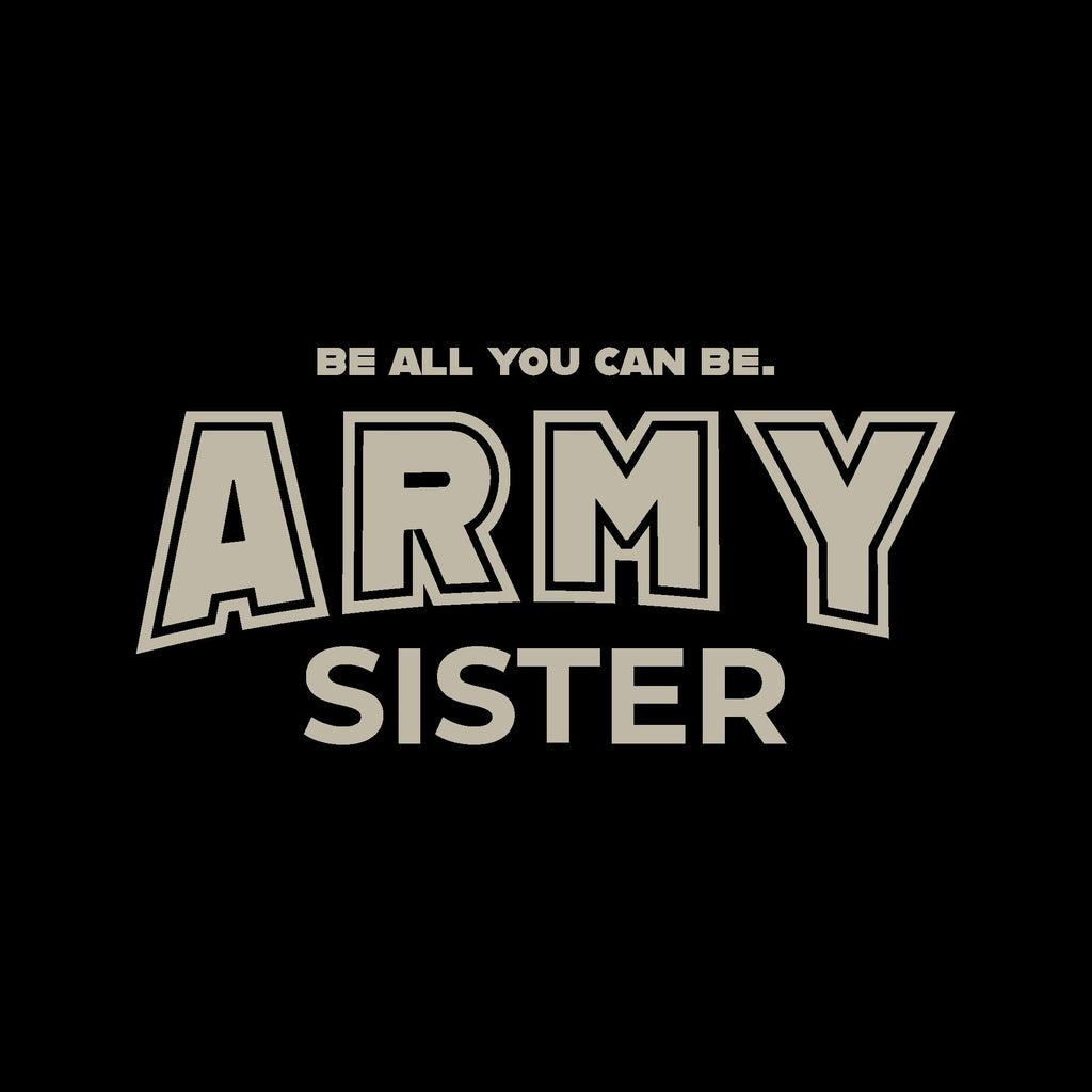 Army Sister Ladies T-Shirt (Black)