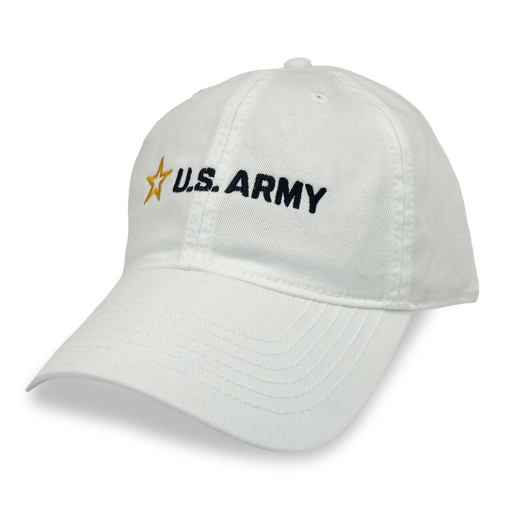 Army Star Logo Hat (White)