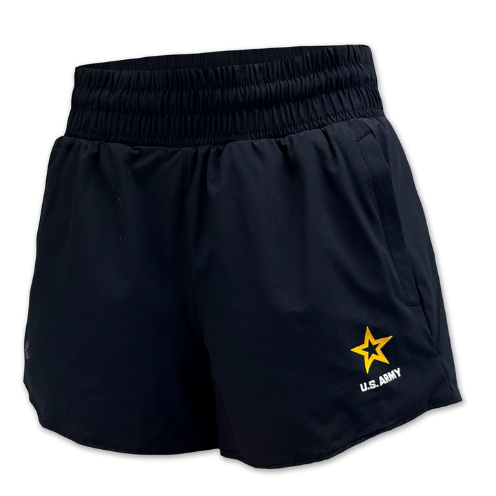 Army Star Women's Under Armour Flex Woven Short (Black)