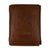 Army Star Genuine Leather Trifold Wallet (Brown)