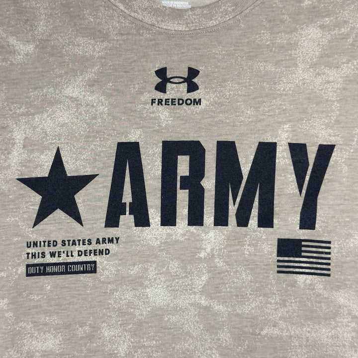 Army Under Armour Freedom Performance Cotton Washed T-Shirt (Tan)