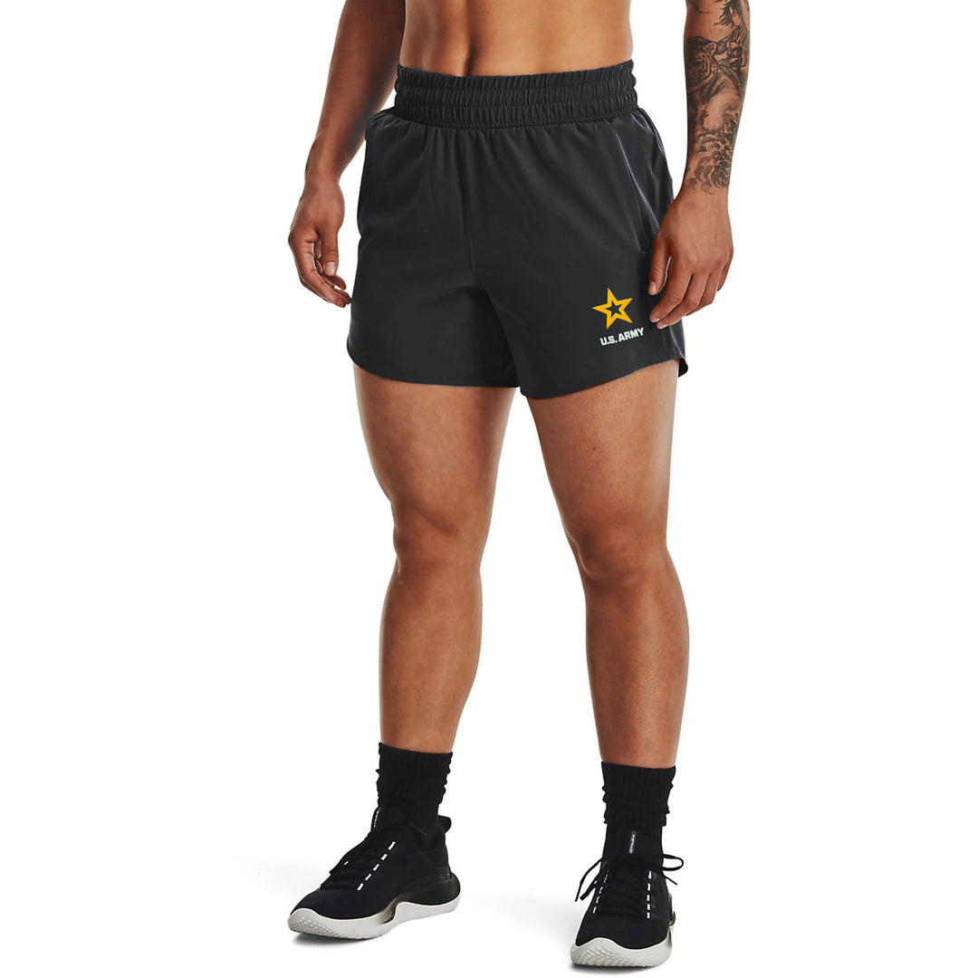 Army Star Women's Under Armour Flex Woven Short (Black)