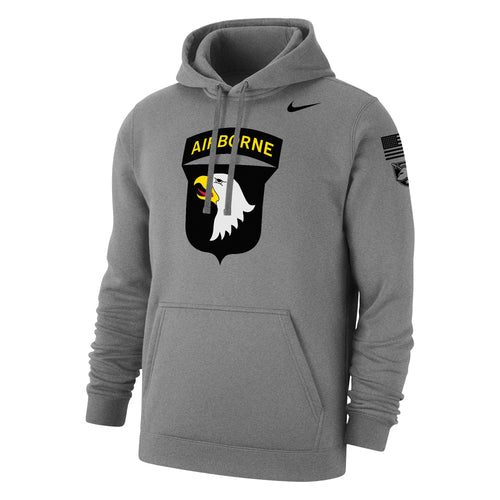 Army Nike 2024 Rivalry Airborne Eagle Club Fleece Hood (Grey)