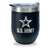 Army Star Stainless Steel Laser Etched 16oz Cooler (Black)