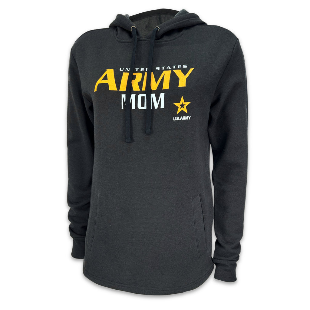 Ladies United States Army Mom Hood (Heather Black)