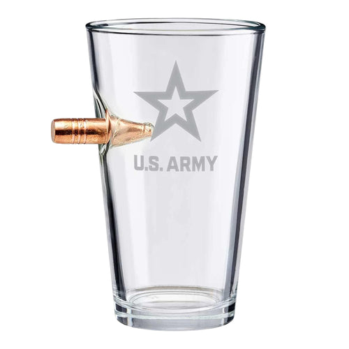 Army Star 50BMG Bullet 16oz Pint Glass