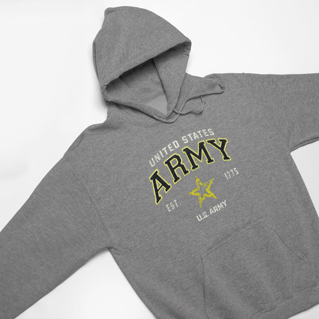Army Star Est. 1775 Hood (Grey)