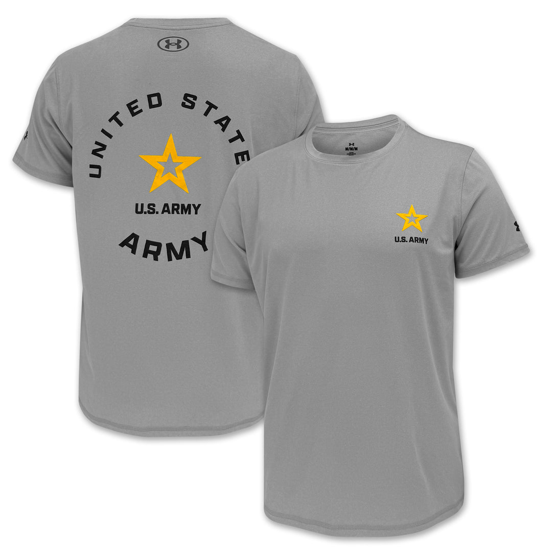 United States Army Star Under Armour Tech T-Shirt (Grey)