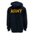 Army Star Tackle Twill Embroidered Fleece Full Zip Hood (Black)