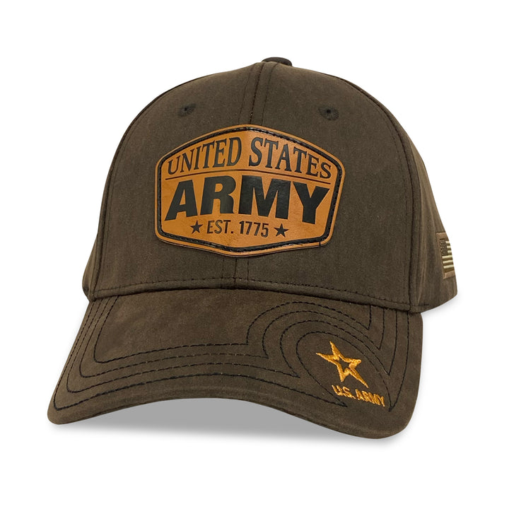 United States Army Waxed Cotton Hat (Brown)