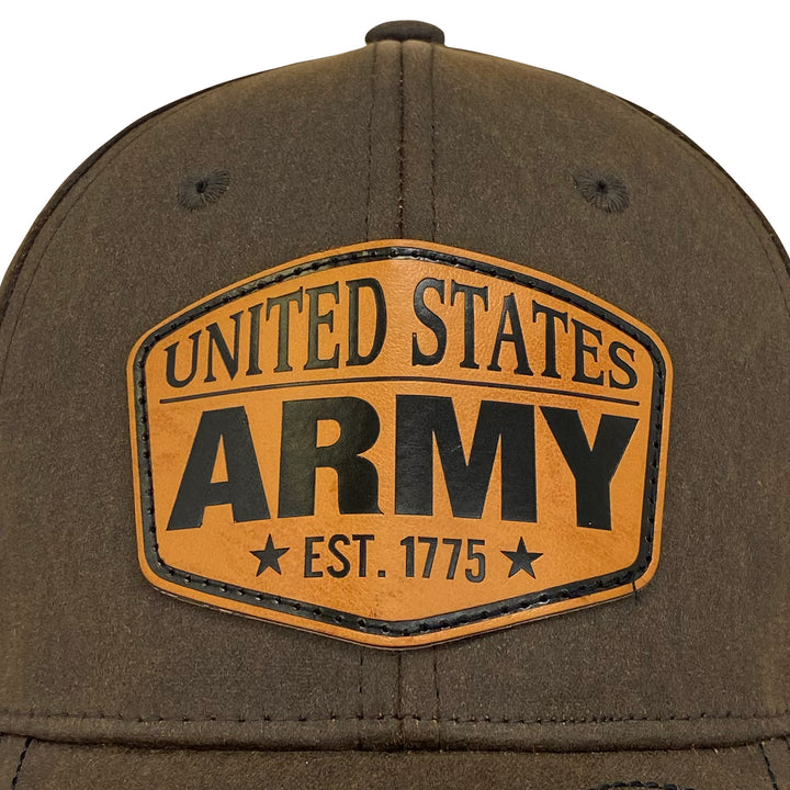 United States Army Waxed Cotton Hat (Brown)