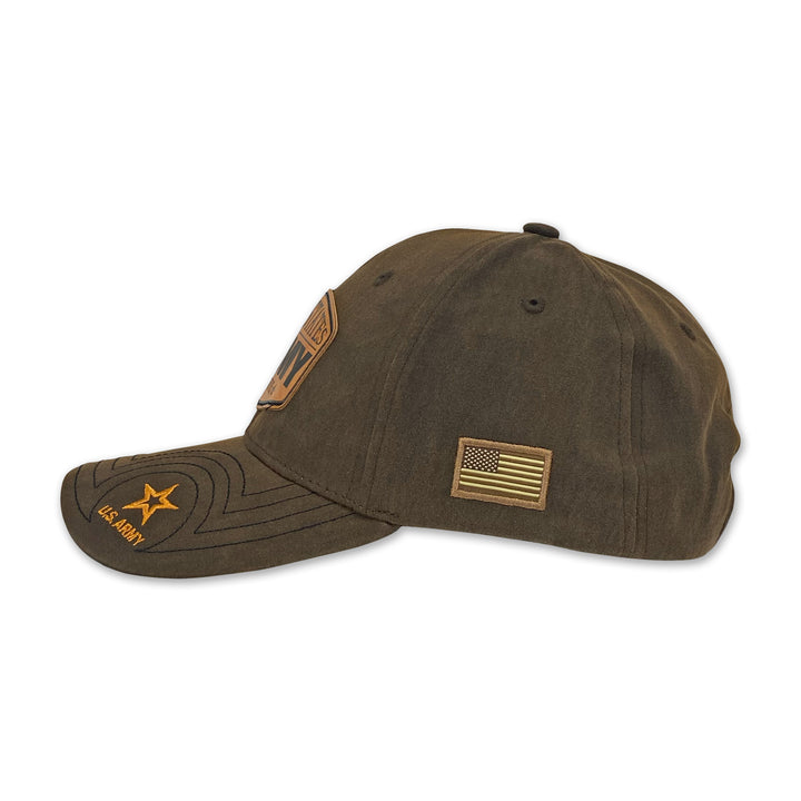 United States Army Waxed Cotton Hat (Brown)