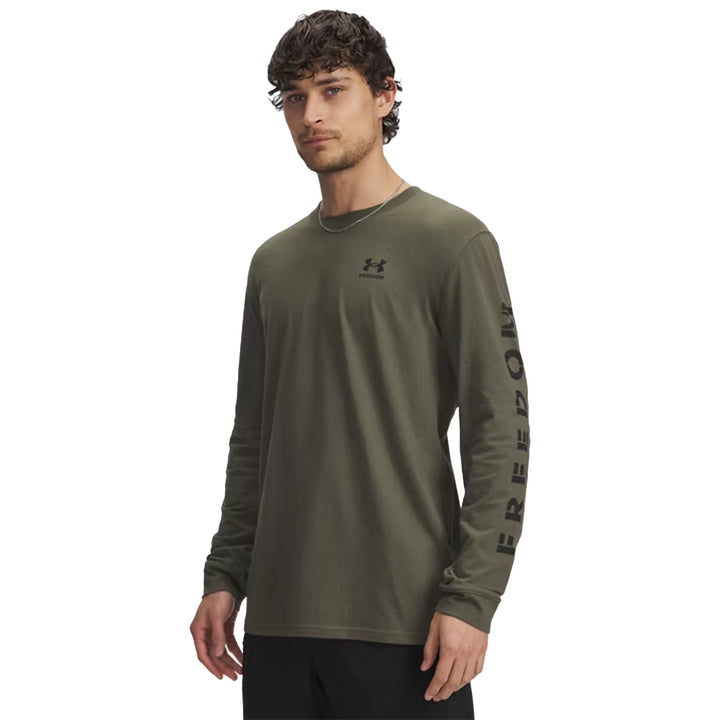 Under Armour Freedom Flag Long Sleeve T-Shirt (OD Green)