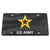 U.S. Army Acrylic License Plate (Black)