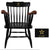 Army Star Wooden Captain Chair (Black with Cherry Arms)