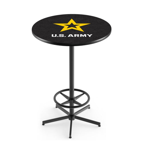 Army Star Pub Table with Foot Rest