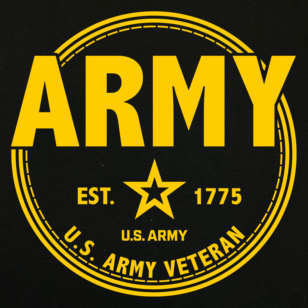 Army Veteran Left Chest Long Sleeve T-Shirt