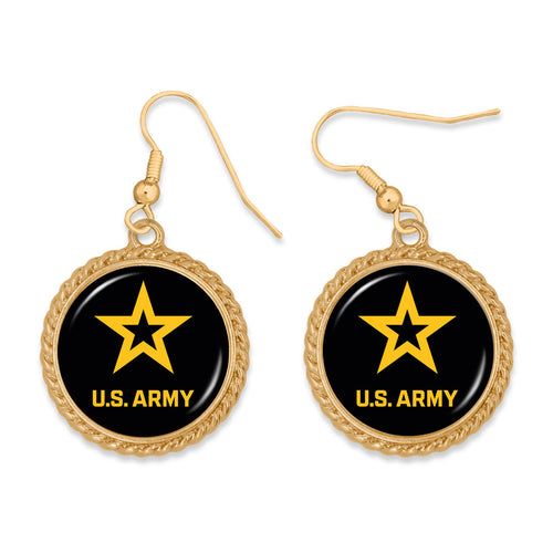 U.S. Army Star Sydney Earrings (Gold)