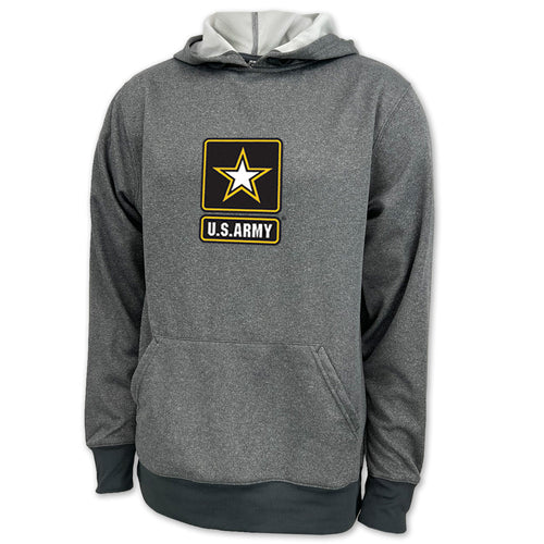 Army Star Center Chest Logo Performance Hood (Grey)