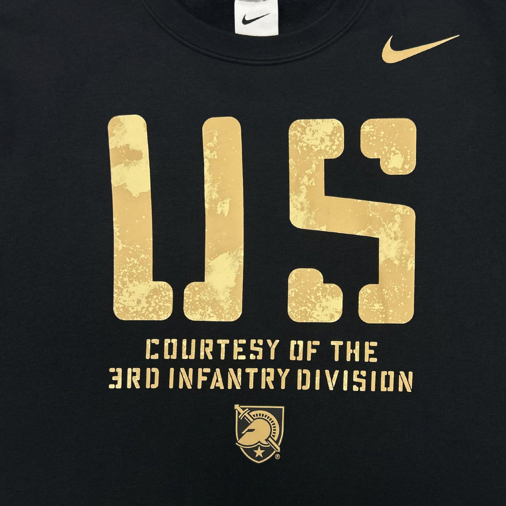 Army Nike 2023 Rivalry US Courtesy Of The 3rd Infantry Division Club Fleece Crewneck (Black)