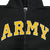 Army Embroidered Full Zip Hoodie Sweatshirt (Black)