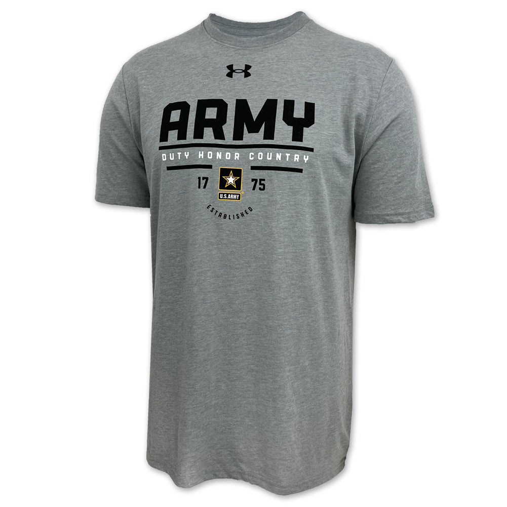 Army Under Armour Honor Country T-Shirt (Steel Heather)