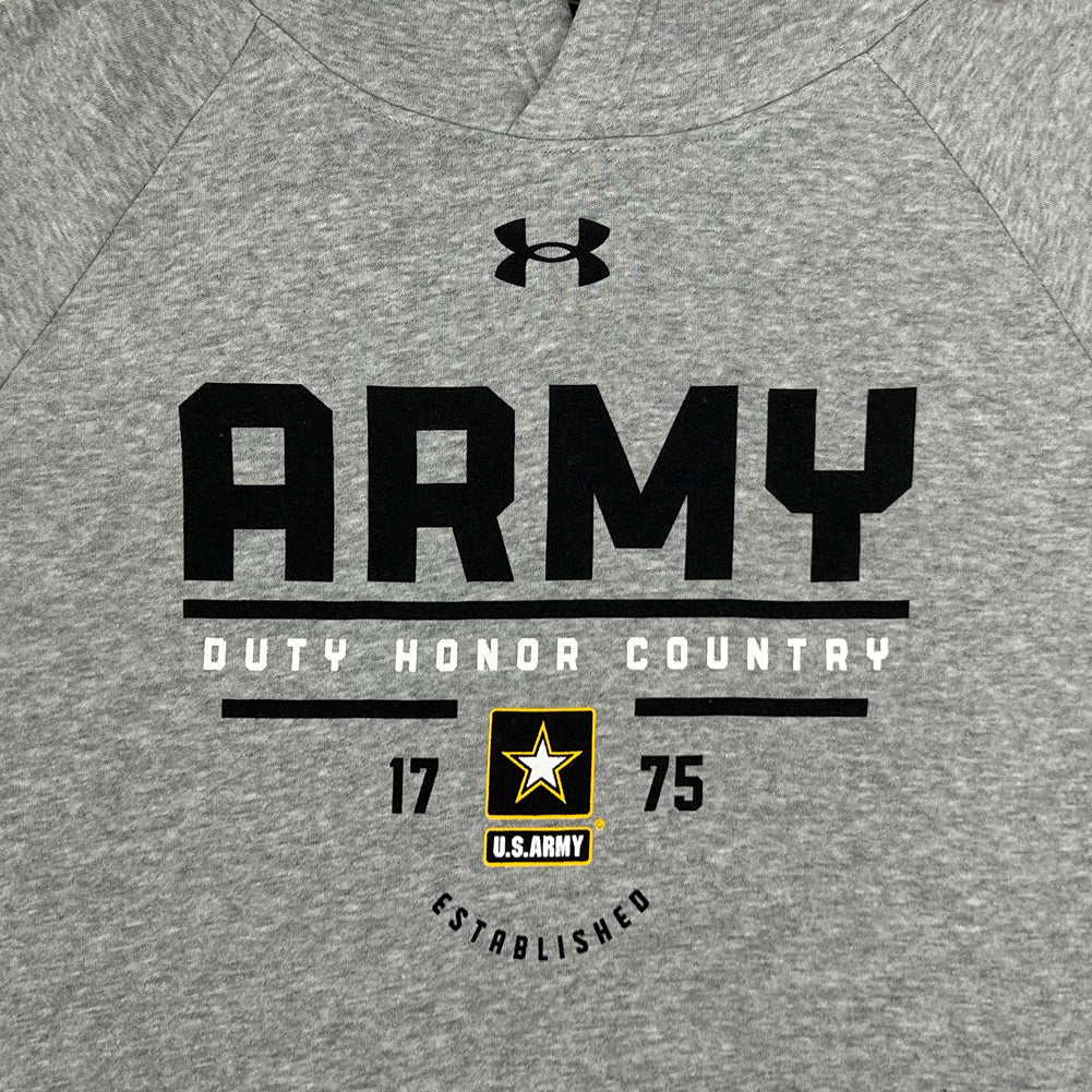 Army Under Armour Duty Honor Country All Day Fleece Hood (Heather)