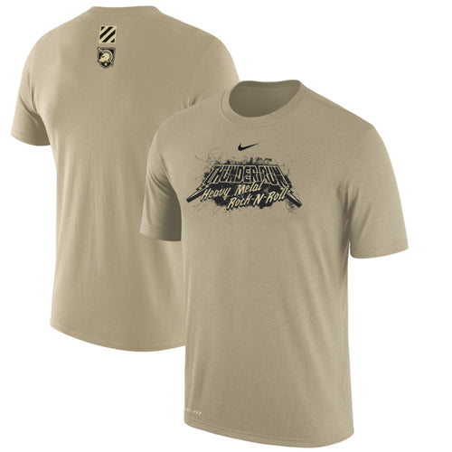 Army Nike 2023 Rivalry Thunder Run Cotton T-Shirt (Tan)