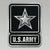 Army Star Chrome Emblem