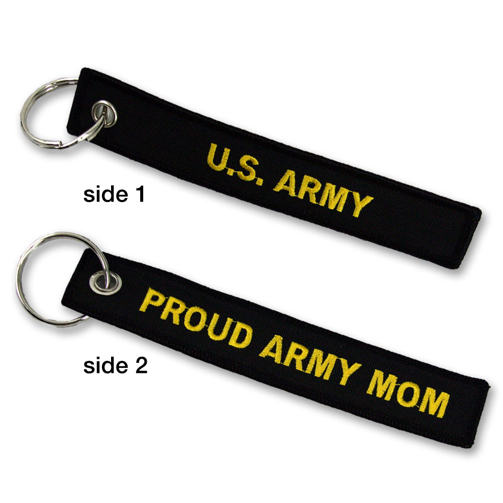 Army Proud Mom Key Chain
