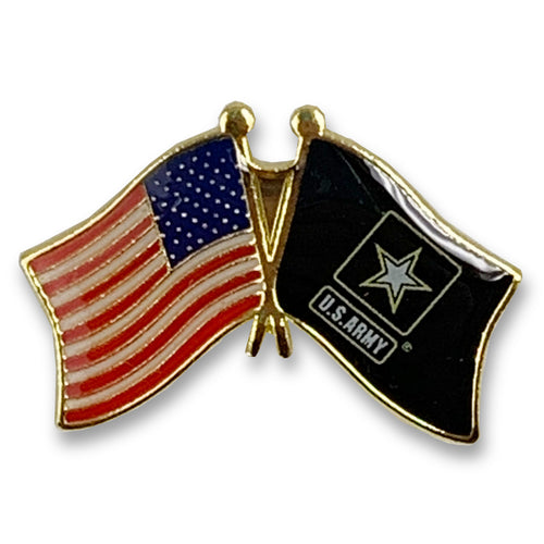 Army Star USA Flag Lapel Pin