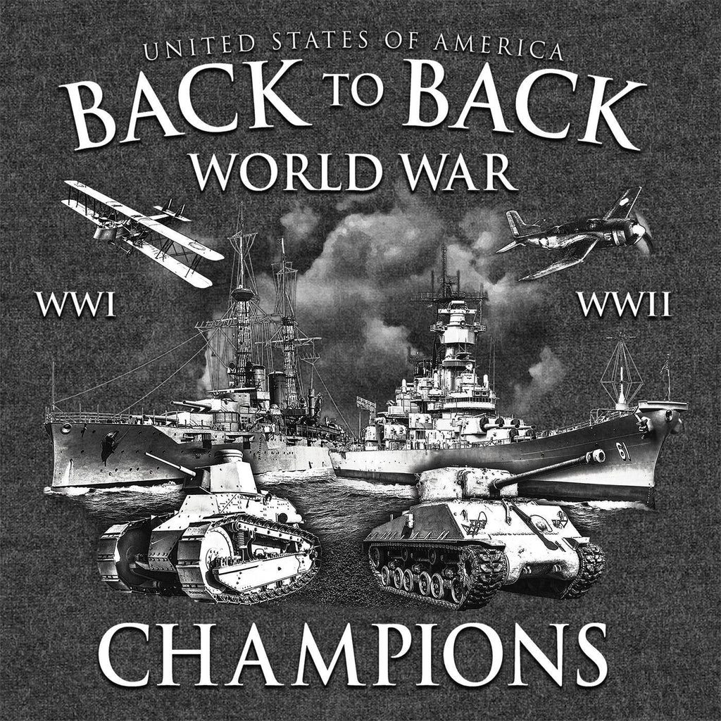 BACK TO BACK WORLD CHAMPIONS T-SHIRT (GREY) 1